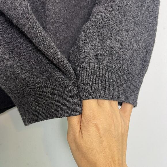 Brooks Brothers 346 Mens Merino Wool V Neck Sweater Gray Sz XL Office Preppy - Picture 3 of 11